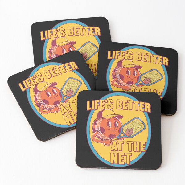 Artikelvorschau, Pickleball Life's Better At The Net funny player entworfen und verkauft von LuminOrb.