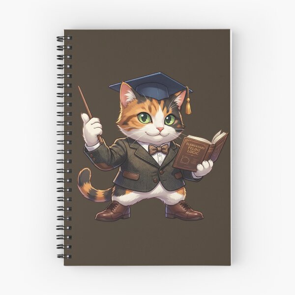 Item preview, Smart Calico Cat Professor - Elementary Feline Logic Teach designed and sold by WalterAdd.