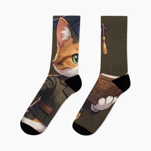 Item preview, Smart Calico Cat Professor - Elementary Feline Logic Teach designed and sold by WalterAdd.