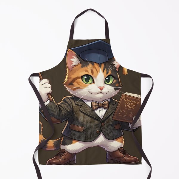 Item preview, Smart Calico Cat Professor - Elementary Feline Logic Teach designed and sold by WalterAdd.