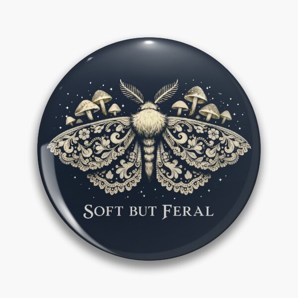 Item preview, Soft But Feral Moth Goblincore Cottagecore designed and sold by SplashTastic.