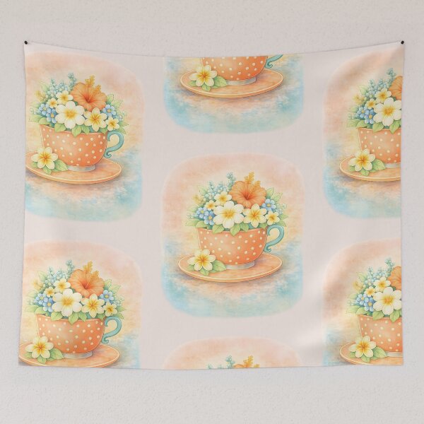 Item preview, Sunny Blossom Teacup Garden designed and sold by blankTeeShirt.