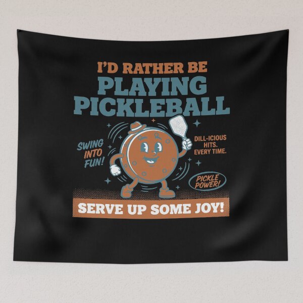 Artikelvorschau, Pickleball Funny Player Playing Pickle Ball Love entworfen und verkauft von LuminOrb.