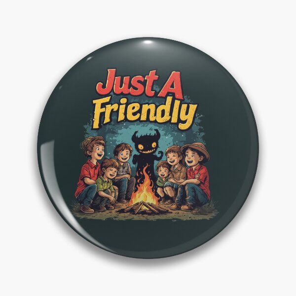 Item preview, Just A Friendly Campfire Monster – Retro Kids Dark Humor Illustration designed and sold by tareankush.