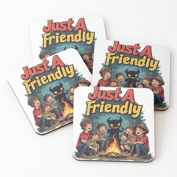 Item preview, Just A Friendly Campfire Monster – Retro Kids Dark Humor Illustration designed and sold by tareankush.