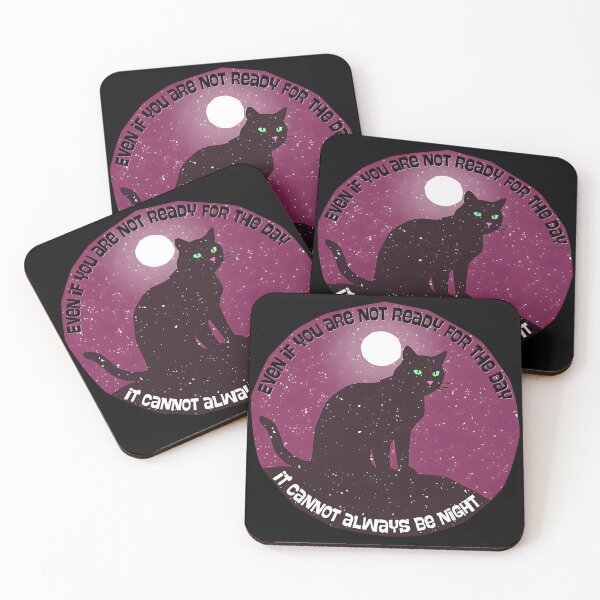 Item preview, Resilience quote - Brooks - Midnight Cat - Riso - Cat designed and sold by Feinsicht.