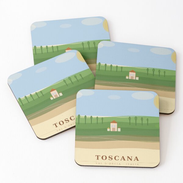 Item preview, Tuscany Hills Cypress Trees Italy Art Print designed and sold by CINCINNA.