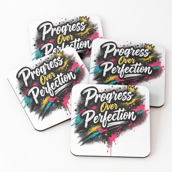 Item preview, Progress Over Perfection Motivational Streetwear Design designed and sold by DAXIFY.