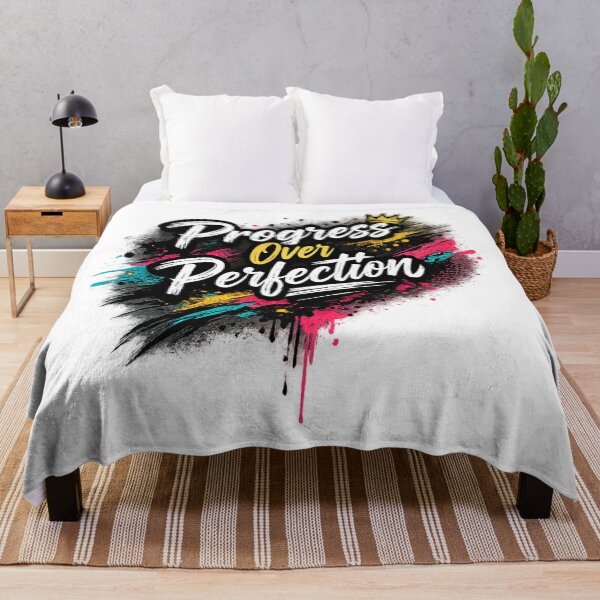 Item preview, Progress Over Perfection Motivational Streetwear Design designed and sold by DAXIFY.