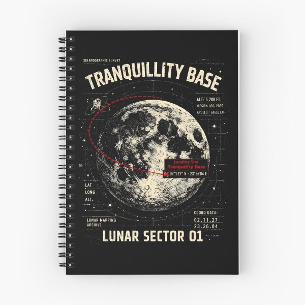 Item preview, Tranquillity Base Lunar Space Astronomy designed and sold by SplashTastic.