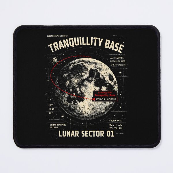 Item preview, Tranquillity Base Lunar Space Astronomy designed and sold by SplashTastic.