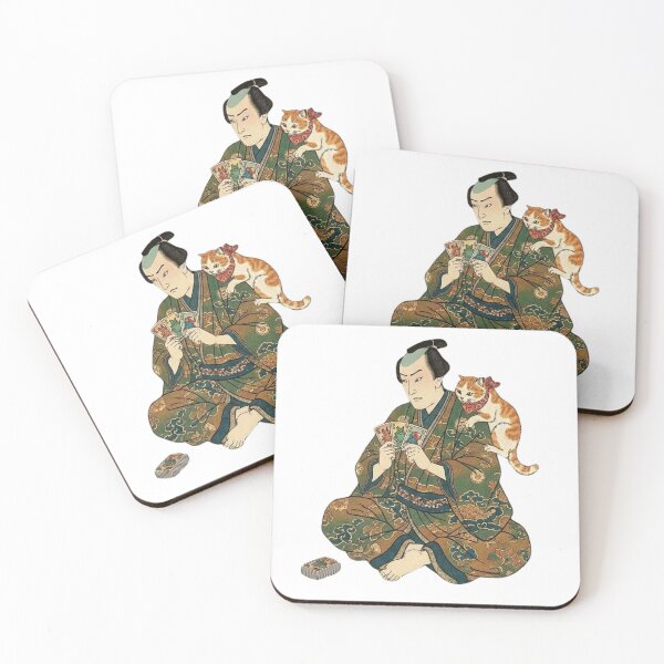 Item preview, Samurai Duel: Card Game Battle with Ginger Cat designed and sold by LuckyCatClubJP.