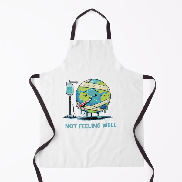 Item preview, Not Feeling Well – Sick Earth Cartoon Design designed and sold by Bocianessco.