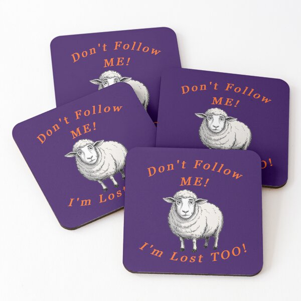 Item preview, Don't Follow ME Sheeple designed and sold by alien almanac.