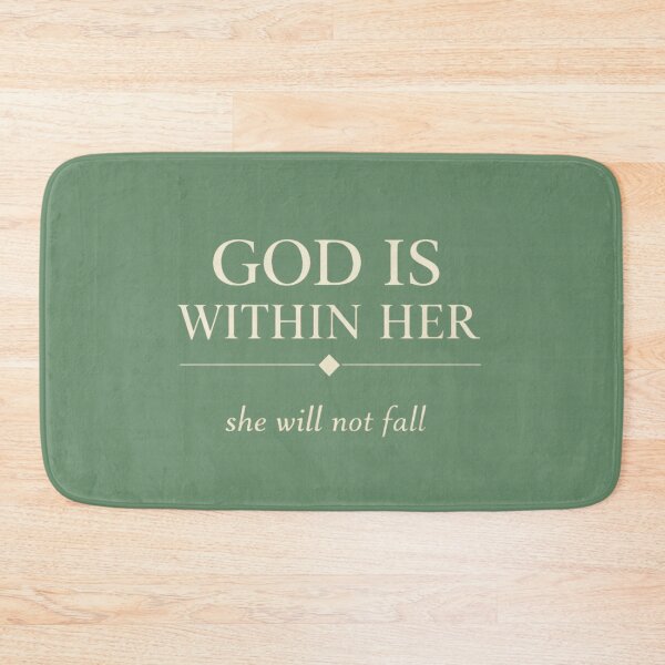 Item preview, God Is Within Her Aesthetic Christian Design Faith Quote Minimalist Gift designed and sold by lindalifepeace.