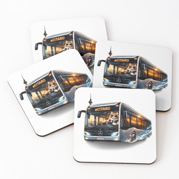 Item preview, Cool Cat Bus Driver – eCitaro Electric Bus Funny Cat Design designed and sold by Busdriverstore.