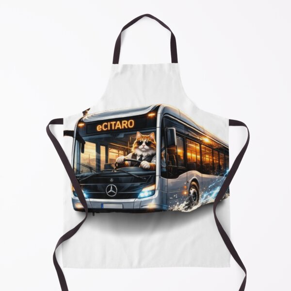 Item preview, Cool Cat Bus Driver – eCitaro Electric Bus Funny Cat Design designed and sold by Busdriverstore.