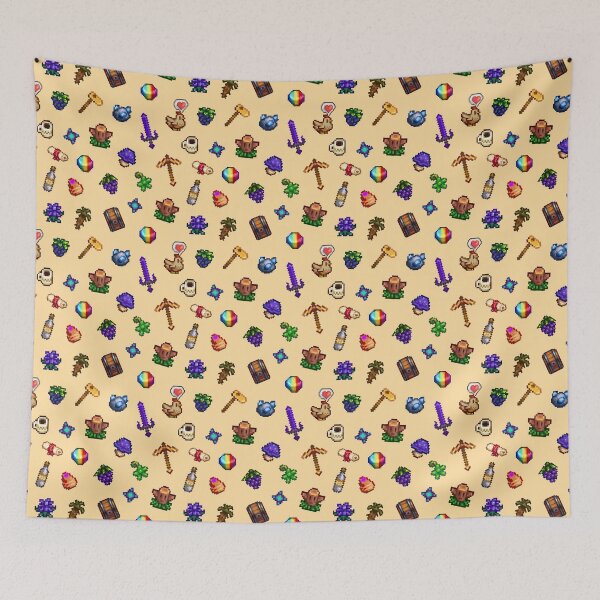 Item preview, Cozy Farming Life Pixel Pattern Cottagecore Retro Style designed and sold by Splendid Scibbles.