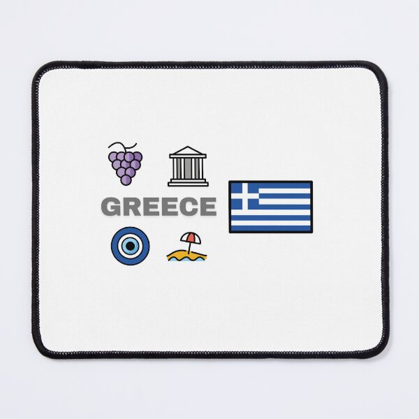 Item preview, Greece Vibes – Mediterranean Emoji Design | Grapes, Temple, Evil Eye & Beach designed and sold by iccdesignsshop.