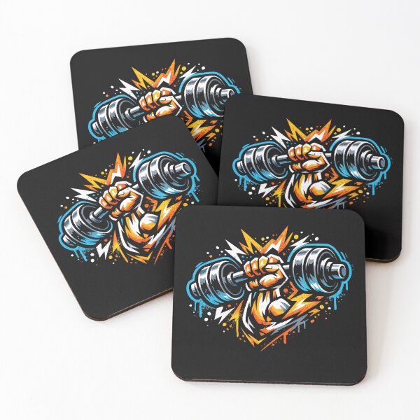 Item preview, Power Surge – Dynamic Dumbbell Art designed and sold by ForeverPrintsOK.