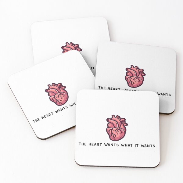 Item preview, Anatomical Heart With 'The Heart Wants What It Wants' Quote designed and sold by alaoglu.