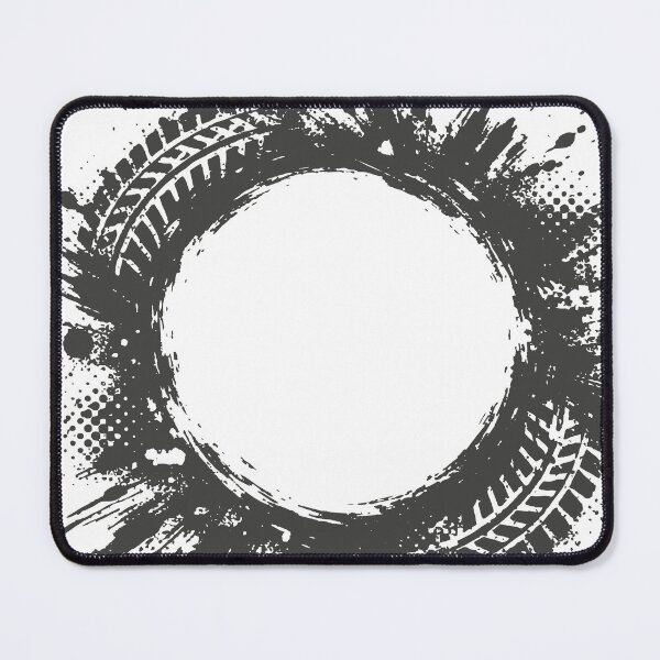 Item preview, A strong negative-space graphic with tire-track fragments and splashed energy that works as both art print and t-shirt design. designed and sold by Dejbar.