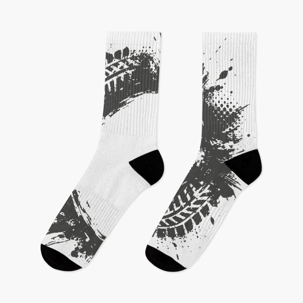 Item preview, A strong negative-space graphic with tire-track fragments and splashed energy that works as both art print and t-shirt design. designed and sold by Dejbar.