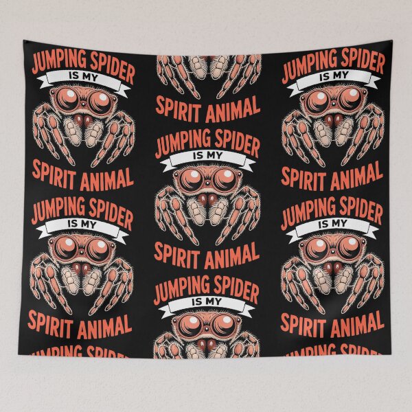 Item preview, Jumping Spider Is My Spirit Animal Cute Spider Lover Funny Arachnid designed and sold by phoebelevine.