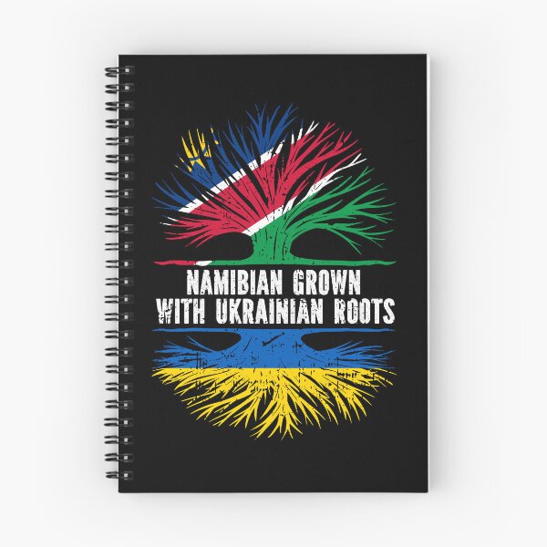 Item preview, Namibian Grown with Ukrainian Roots Flag designed and sold by CosmoKitsch.