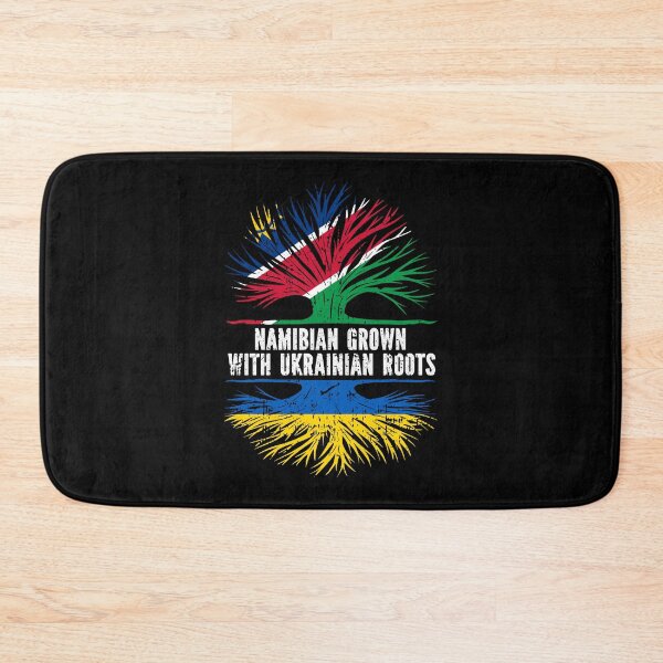 Item preview, Namibian Grown with Ukrainian Roots Flag designed and sold by CosmoKitsch.