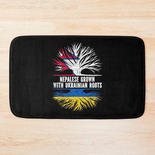 Item preview, Nepalese Grown with Ukrainian Roots Flag designed and sold by CosmoKitsch.