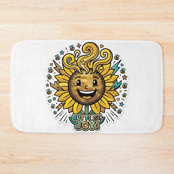 Item preview, Sunflower Pop Art Bold Colorful Floral Nature Sticker designed and sold by Poppy Volt.