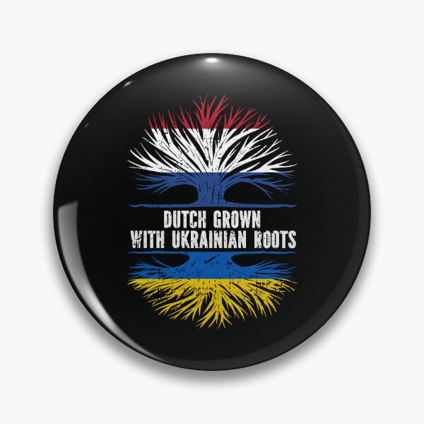 Item preview, Dutch Grown with Ukrainian Roots Flag designed and sold by CosmoKitsch.