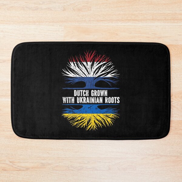 Item preview, Dutch Grown with Ukrainian Roots Flag designed and sold by CosmoKitsch.