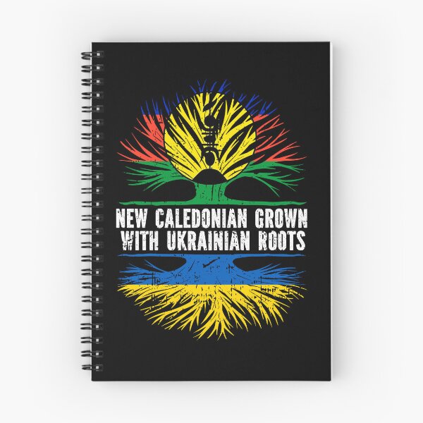Item preview, New Caledonian Grown with Ukrainian Roots Flag designed and sold by CosmoKitsch.