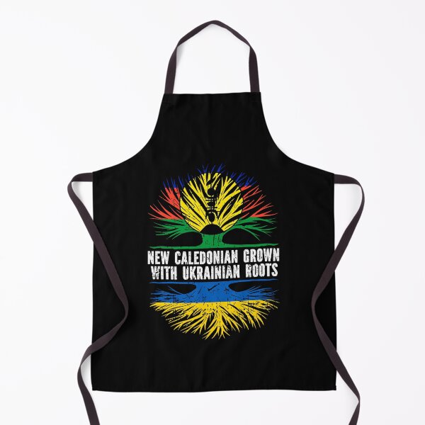 Item preview, New Caledonian Grown with Ukrainian Roots Flag designed and sold by CosmoKitsch.