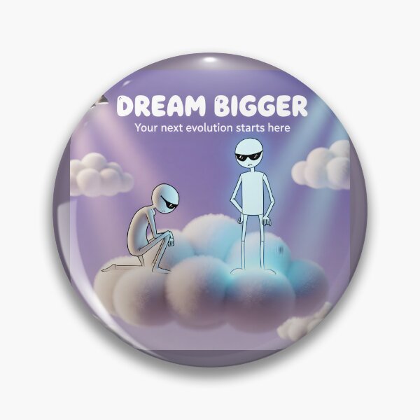 Item preview, Dream Bigger — Your Next Evolution Starts Here | Cloudbound Aspiration Illustration designed and sold by Creative-RE.