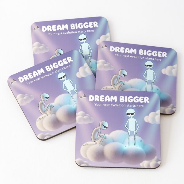 Item preview, Dream Bigger — Your Next Evolution Starts Here | Cloudbound Aspiration Illustration designed and sold by Creative-RE.