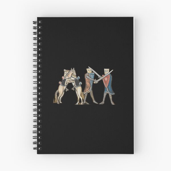 Item preview, Medieval Marginalia Horse Knight Combat designed and sold by bsoguvemm41.