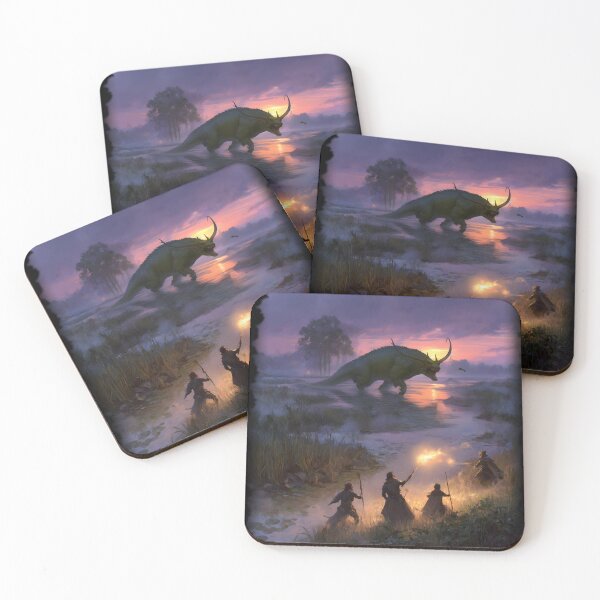 Item preview, Fantasy RPG Party Fighting the Marsh Beast designed and sold by Mission Ready.