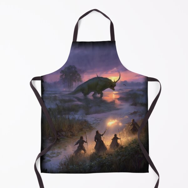 Item preview, Fantasy RPG Party Fighting the Marsh Beast designed and sold by Mission Ready.
