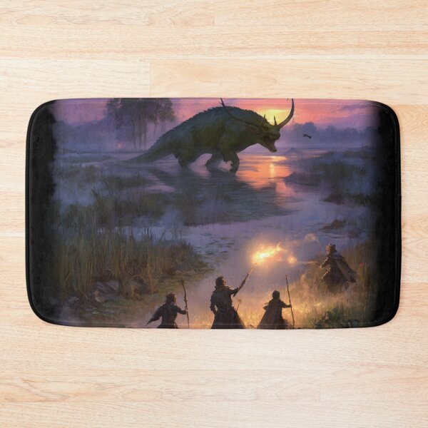 Item preview, Fantasy RPG Party Fighting the Marsh Beast designed and sold by Mission Ready.