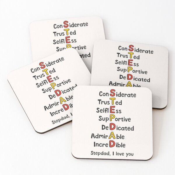 Item preview, Cute Stepdad Fathers Day Text Design designed and sold by TeePee Creations.