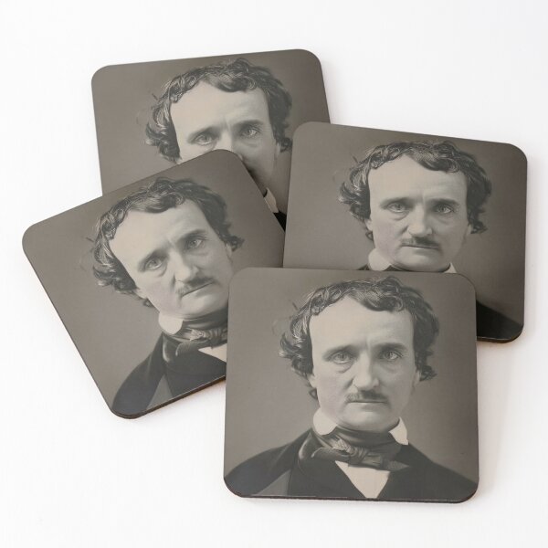 Item preview, Annie Daguerreotype, Edgar Allan Poe, circa 1849 iconic portrait black and white vintage photographic art print designed and sold by Astrid Arkhangelsky.