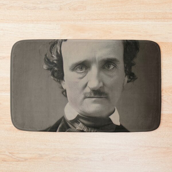 Item preview, Annie Daguerreotype, Edgar Allan Poe, circa 1849 iconic portrait black and white vintage photographic art print designed and sold by Astrid Arkhangelsky.