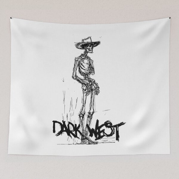 Item preview, Dark West Skeleton Cowboy Portrait Art designed and sold by bsoguvemm41.