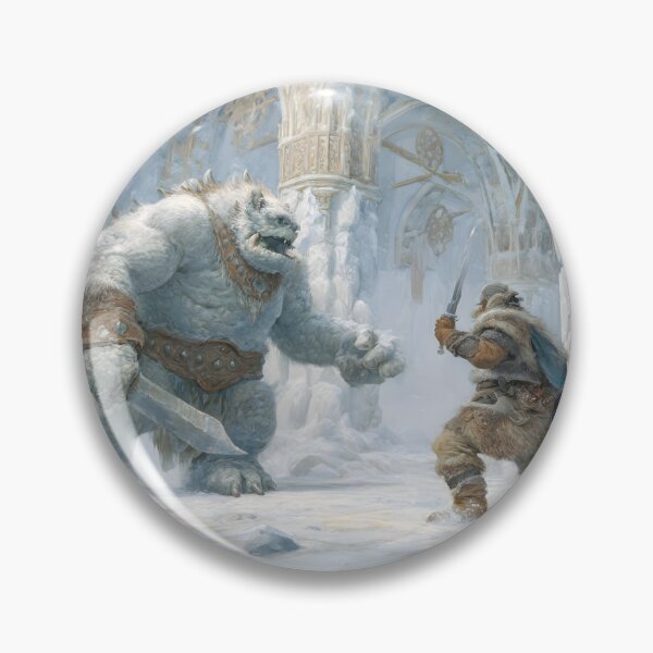 Item preview, Fighting an Ice Troll in a Frost Dungeon designed and sold by Mission Ready.