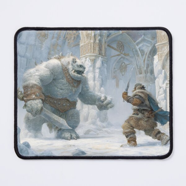 Item preview, Fighting an Ice Troll in a Frost Dungeon designed and sold by Mission Ready.