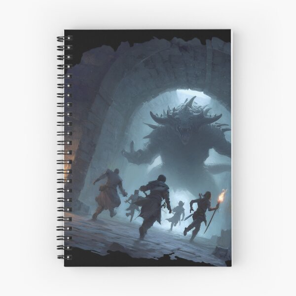 Item preview, Fantasy RPG Party facing a Demon in a Dungeon designed and sold by Mission Ready.