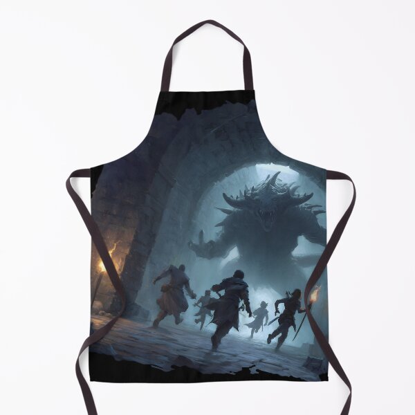 Item preview, Fantasy RPG Party facing a Demon in a Dungeon designed and sold by Mission Ready.